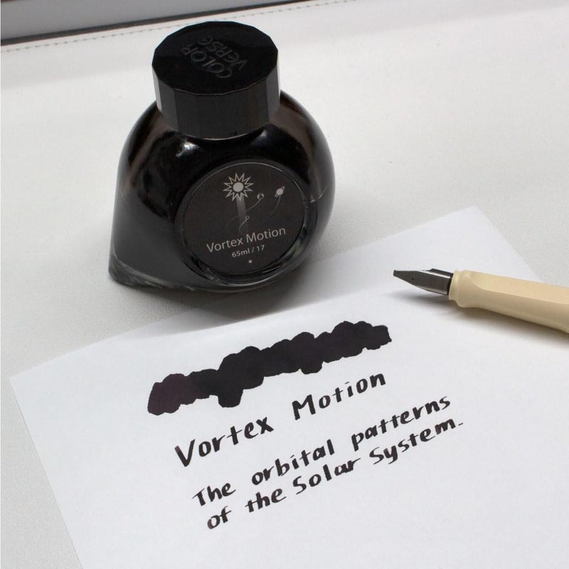 Colorverse Ink - Astrophysics - Vortex Motion (65ml & 15ml) Fountain Pen Ink - Image 4